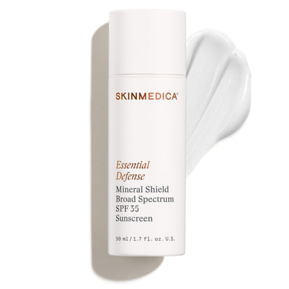SkinMedica Essential Defense Mineral Shield SPF 35 Face Sunscreen - Sheer Mineral Sunscreen with Lightweight Broad Spectrum UVA/UVB Protection for Sensitive Skin (1.85 Oz) Avelisse