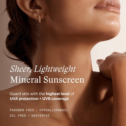 SkinMedica Essential Defense Mineral Shield SPF 35 Face Sunscreen - Sheer Mineral Sunscreen with Lightweight Broad Spectrum UVA/UVB Protection for Sensitive Skin (1.85 Oz) Avelisse