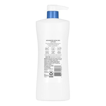 Suave Advanced Healing Hand & Body Lotion with Ceramides for Very Dry Skin, Hydrating Non-Greasy Moisturizing Cream, Lightly Scented, 28 FL OZ Pump (Pack of 4) Avelisse