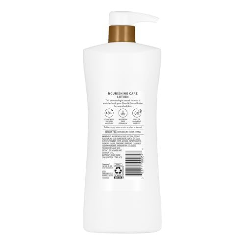 Suave Nourishing Care Hand & Body Lotion with Shea Butter, Deep Moisture for Dry Skin, Fast Absorbing, Hypoallergenic, 28 FL OZ (4 Pack) Avelisse