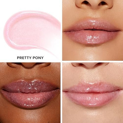 Too Faced Lip Injection Lip Gloss - Cooling Instant Lip Plumper, Creates Visible Volume, Hydration & Shine, Pretty Pony, 0.2 Fl Oz