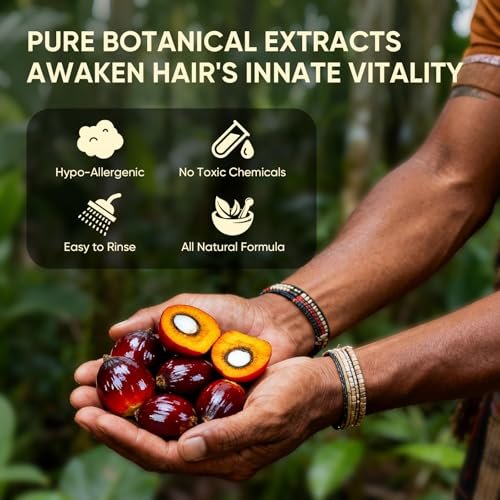 Batana Oil & Rosemary Shampoo for Hair Growth – Reduces Hair Loss, Restores Vitality, Stimulates Regrowth for Men & Women (10.58 fl oz) - görsel 6