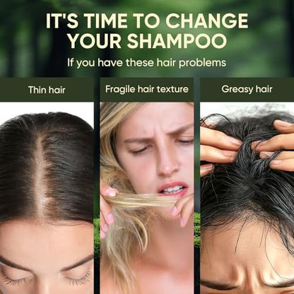 Batana Oil & Rosemary Shampoo for Hair Growth – Reduces Hair Loss, Restores Vitality, Stimulates Regrowth for Men & Women (10.58 fl oz)