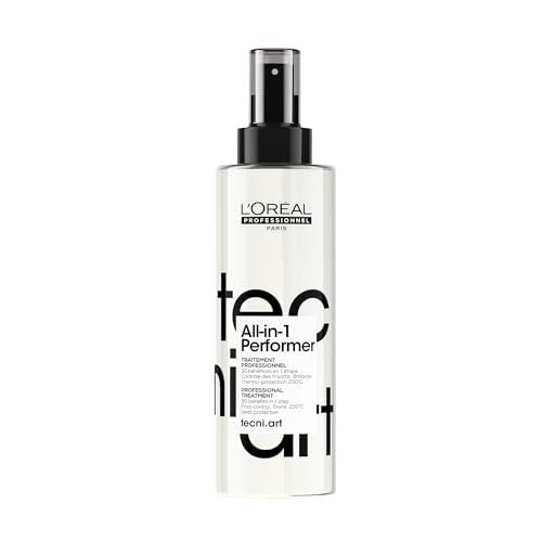 L'Oréal Professionnel Tecni.art All-in-1 Performer Styling Treatment Spray – 30 Benefits in 1, Leave-In, Heat Protection up to 450°F, Anti-Frizz, Shine, Conditioning & Detangling Avelisse