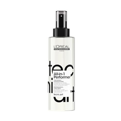 L'Oréal Professionnel Tecni.art All-in-1 Performer Styling Treatment Spray – 30 Benefits in 1, Leave-In, Heat Protection up to 450°F, Anti-Frizz, Shine, Conditioning & Detangling Avelisse