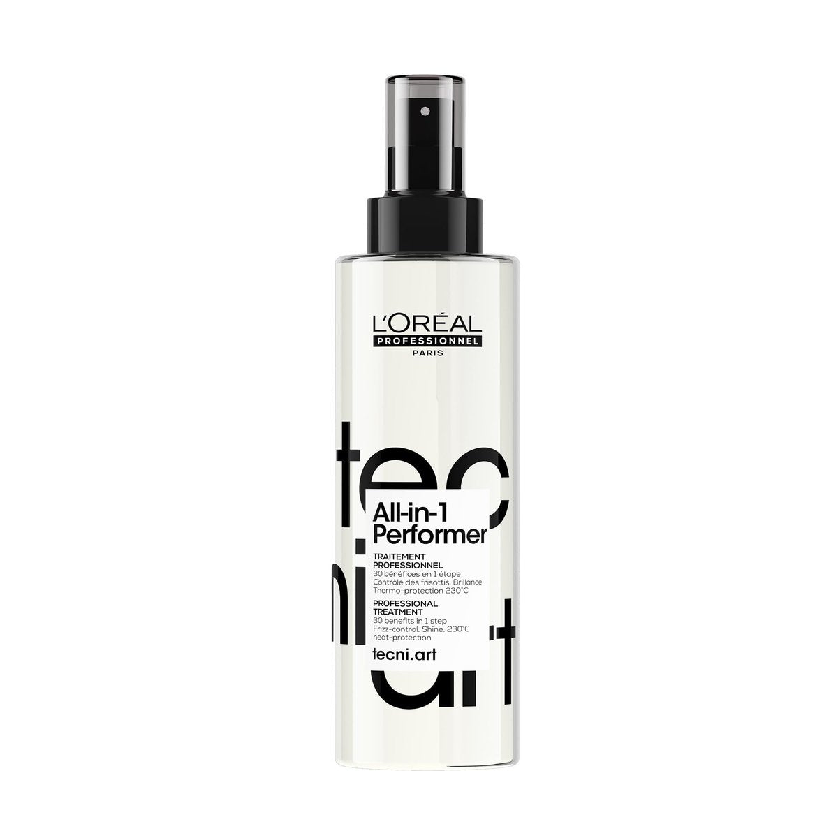 L'Oréal Professionnel Tecni.art All-in-1 Performer Styling Treatment Spray – 30 Benefits in 1, Leave-In, Heat Protection up to 450°F, Anti-Frizz, Shine, Conditioning & Detangling Avelisse