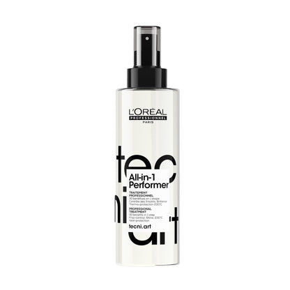 L'Oréal Professionnel Tecni.art All-in-1 Performer Styling Treatment Spray – 30 Benefits in 1, Leave-In, Heat Protection up to 450°F, Anti-Frizz, Shine, Conditioning & Detangling Avelisse