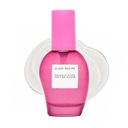 Glow Recipe Prickly Pear Peptide Mucin - Vegan "Snail" Mucin Face Serum for Hydration & Skin Barrier Repair with Pore Refining Bio-Active Peptides - Glass Skin Korean Skincare (1.35 oz) Avelisse