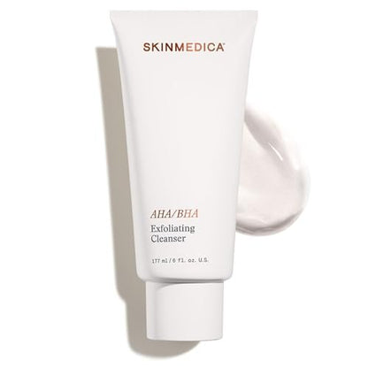 SkinMedica AHA/BHA Exfoliating Face Wash – Gentle Facial Exfoliating Scrub with Jojoba Oil for Smoother, Radiant Skin, 6 Fl Oz (New Packaging) Avelisse