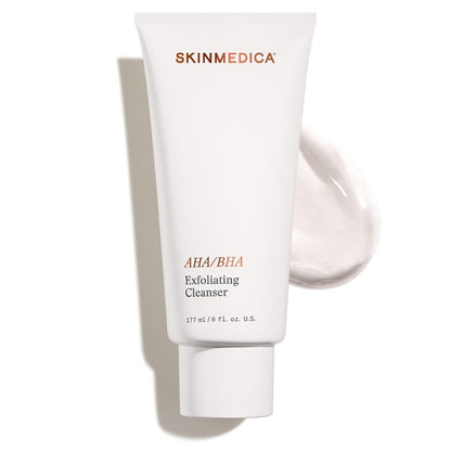SkinMedica AHA/BHA Exfoliating Face Wash – Gentle Facial Exfoliating Scrub with Jojoba Oil for Smoother, Radiant Skin, 6 Fl Oz (New Packaging) Avelisse