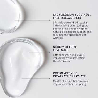 Blueprint Bryan Johnson Gentle Facial Cleanser with SFC & Hyaluronic Acid – Age-Defying Gel Cleanser for Firm, Balanced & Hydrated Skin – Vegan & Fragrance-Free (4.06 Fl Oz) Avelisse