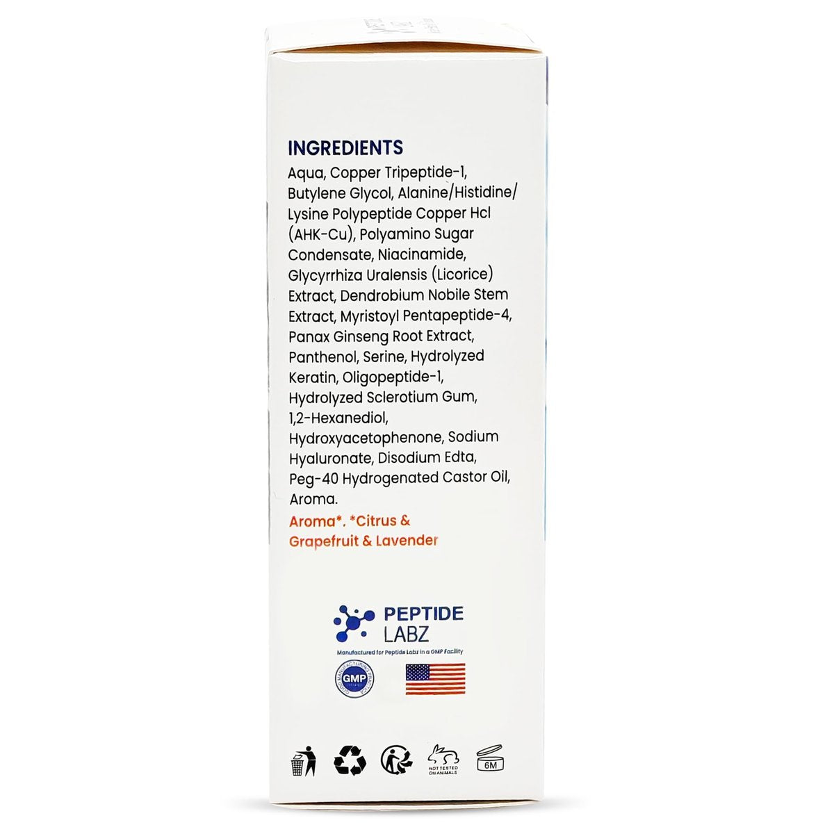 Copper Peptide Hair Serum with Copper Tripeptide-1 & Dual Peptide Complex – Licorice Root Infused – Citrus Scent – 1 fl oz Avelisse