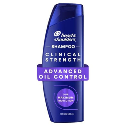 Head & Shoulders Clinical Strength Advanced Oil Control Dandruff Shampoo, Prescription-Strength Flake Protection, Citrus Scent, 13.5 Fl Oz Avelisse