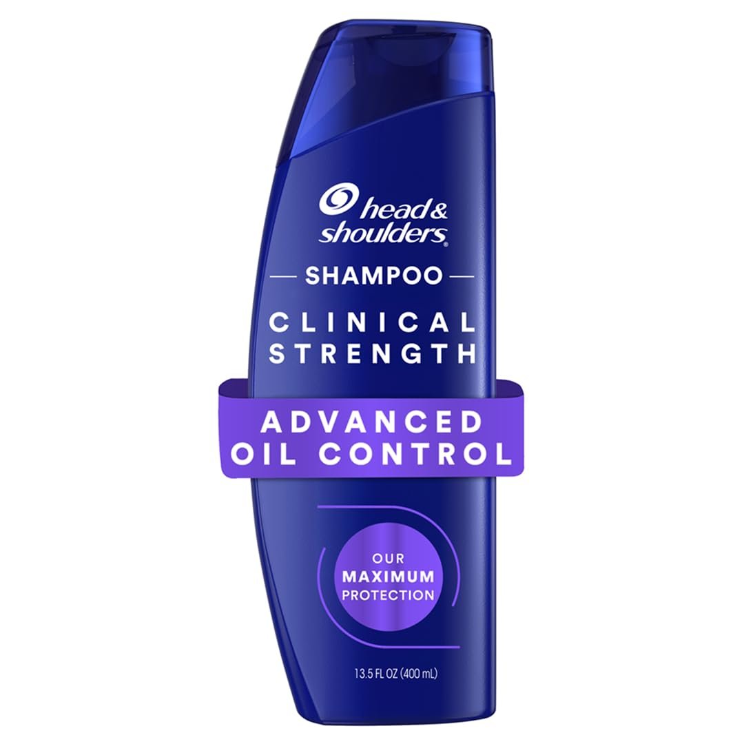 Head & Shoulders Clinical Strength Advanced Oil Control Dandruff Shampoo, Prescription-Strength Flake Protection, Citrus Scent, 13.5 Fl Oz Avelisse