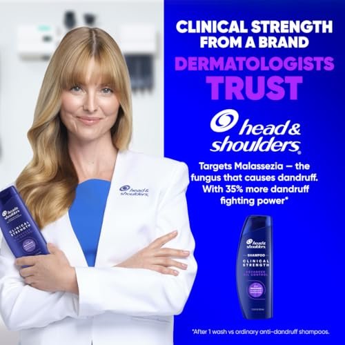 Head & Shoulders Clinical Strength Advanced Oil Control Dandruff Shampoo, Prescription-Strength Flake Protection, Citrus Scent, 13.5 Fl Oz Avelisse