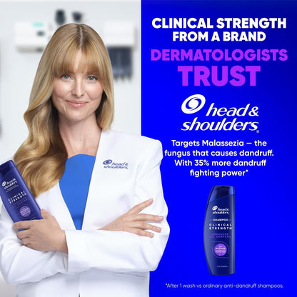 Head & Shoulders Clinical Strength Advanced Oil Control Dandruff Shampoo, Prescription-Strength Flake Protection, Citrus Scent, 13.5 Fl Oz Avelisse
