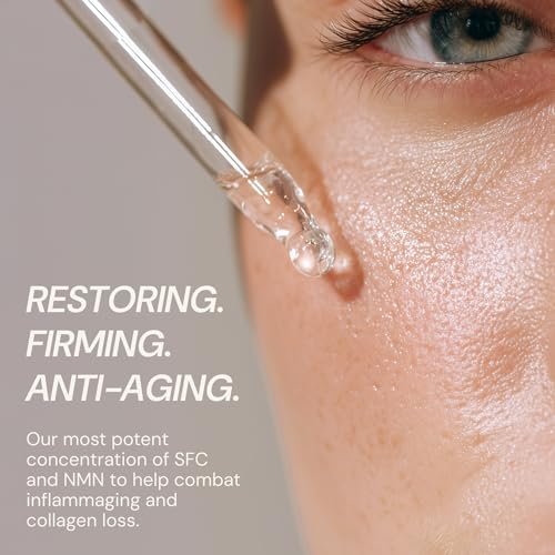 Blueprint Bryan Johnson Facial Serum with SFC & NMN – Age Defying Serum for Fine Lines, Firmness & Hydration – Longevity-Inspired Skin Care for Radiant, Youthful Skin – Fragrance Free & Vegan Formula Avelisse