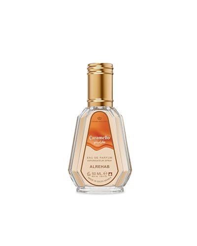 Al-Rehab Caramello Eau de Parfum Spray 1.69 Fl Oz (50 ml) - Long-Lasting Gourmand Fragrance Avelisse