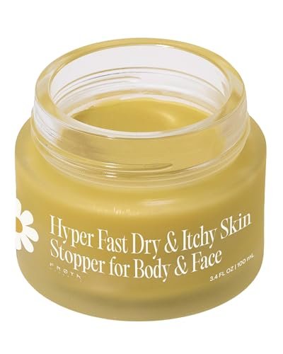 FRØYA Organics Soothing Relief Balm for Red Itchy Flaky Skin – Blue Chamomile & Thistle – Natural Face & Body Moisturizer for Chronic Dryness – 100ml Avelisse