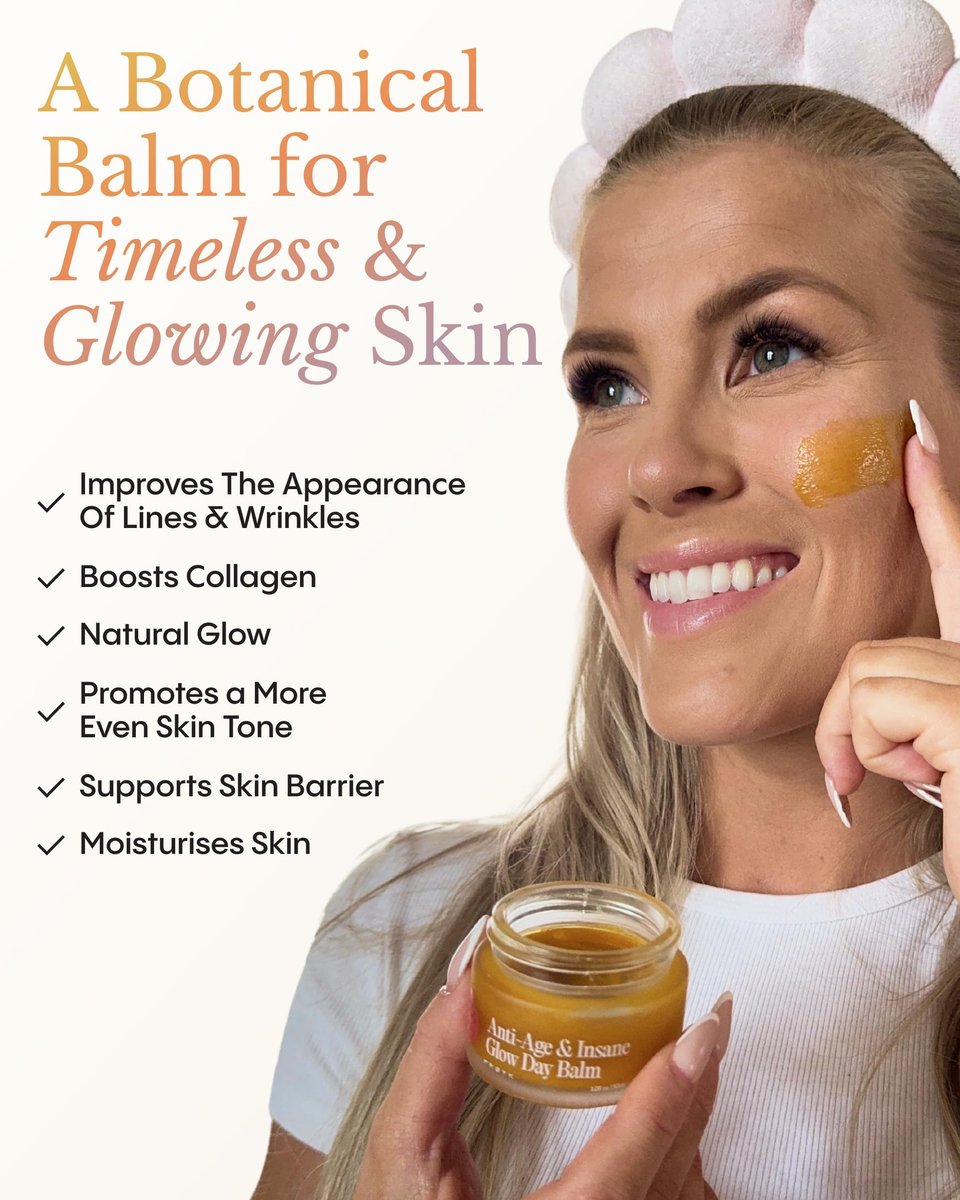 FRØYA Organics Anti-Age & Insane Glow Day Balm - Younger Skin & Instant Glow - Rosehip, Pomegranate, Sea Buckthorn, Beeswax - Water-Free Daily Moisture Balm - 30ml Avelisse