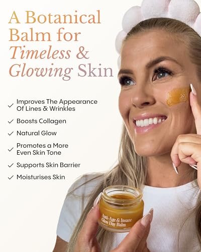 FRØYA Organics Anti-Age & Insane Glow Day Balm - Younger Skin & Instant Glow - Rosehip, Pomegranate, Sea Buckthorn, Beeswax - Water-Free Daily Moisture Balm - 30ml Avelisse