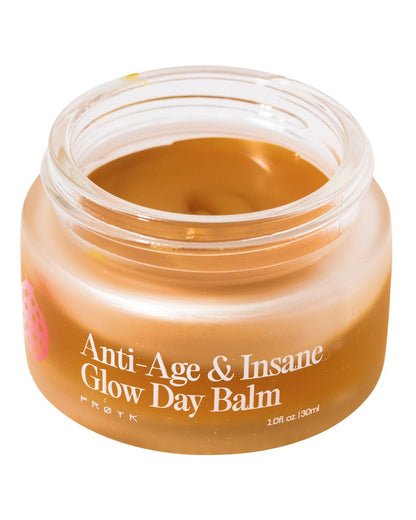 FRØYA Organics Anti-Age & Insane Glow Day Balm - Younger Skin & Instant Glow - Rosehip, Pomegranate, Sea Buckthorn, Beeswax - Water-Free Daily Moisture Balm - 30ml Avelisse