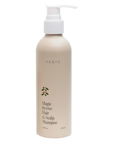 FRØYA Organics Magic Revive Hair & Scalp Shampoo – Rosemary, Jojoba & Argan Oil for Growth & Healthy Scalp – Gentle Plant-Based Cleansing (6.8 fl oz) Avelisse