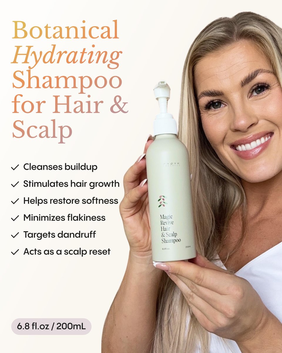 FRØYA Organics Magic Revive Hair & Scalp Shampoo – Rosemary, Jojoba & Argan Oil for Growth & Healthy Scalp – Gentle Plant-Based Cleansing (6.8 fl oz) Avelisse