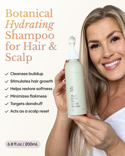 FRØYA Organics Magic Revive Hair & Scalp Shampoo – Rosemary, Jojoba & Argan Oil for Growth & Healthy Scalp – Gentle Plant-Based Cleansing (6.8 fl oz) Avelisse