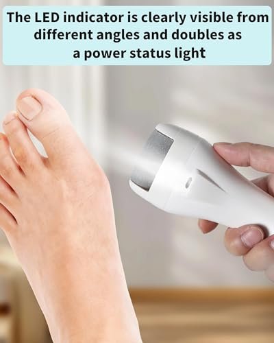 Kaaeiccr Electric Foot Callus Remover - Rechargeable Waterproof Foot File with 3 Speeds for Smooth Heels, Home & Travel Spa Care Avelisse