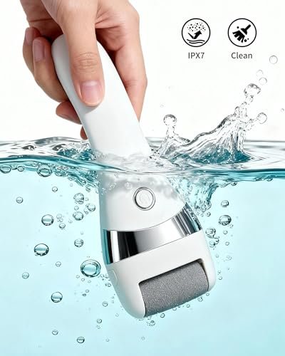 Kaaeiccr Electric Foot Callus Remover - Rechargeable Waterproof Foot File with 3 Speeds for Smooth Heels, Home & Travel Spa Care Avelisse