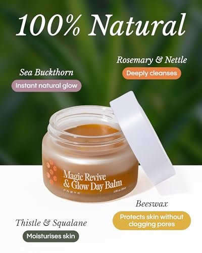FRØYA Organics Magic Revive & Glow Day Balm - Nourishing Face Moisturizer with Sea Buckthorn & Rosehip, Water-Free Formula for Smooth, Healthy-Looking Skin, 30ml Avelisse