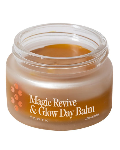 FRØYA Organics Magic Revive & Glow Day Balm - Nourishing Face Moisturizer with Sea Buckthorn & Rosehip, Water-Free Formula for Smooth, Healthy-Looking Skin, 30ml Avelisse