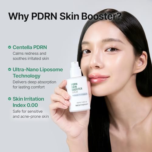 Meditherapy PDRN Skin Booster Serum – Centella PDRN & D-Panthenol for Redness Relief and Rejuvenation, Gentle Cica Facial Serum for Sensitive Care, Korean Skin Care, 100 ml (3.38 fl.oz) - görsel 8