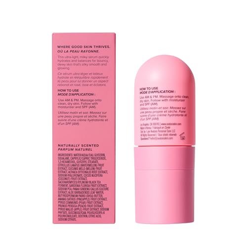 Avatara The Water Drop Milky Hydration Serum – Lightweight Daily Face Moisturizer with Kombucha, Watermelon & Hyaluronic Acid for Teens – Soothes, Hydrates & Balances All Skin Types (1.01 Fl Oz) Avelisse