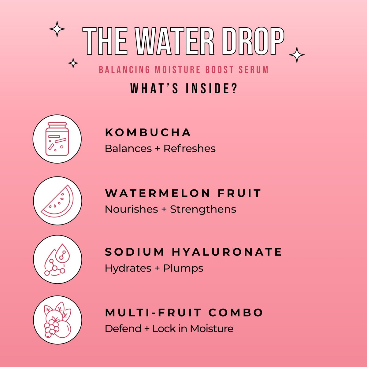 Avatara The Water Drop Milky Hydration Serum – Lightweight Daily Face Moisturizer with Kombucha, Watermelon & Hyaluronic Acid for Teens – Soothes, Hydrates & Balances All Skin Types (1.01 Fl Oz) Avelisse