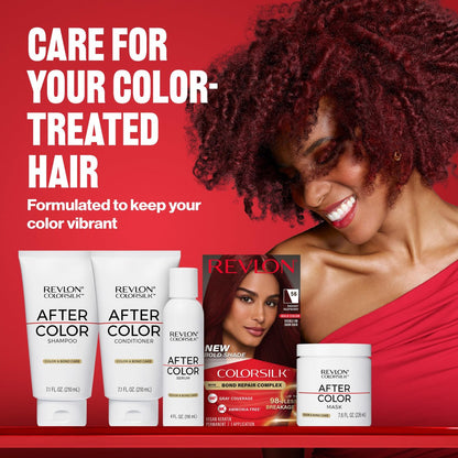 REVLON ColorSilk After Color Shampoo - Moisturizing & Bond Repairing, Sulfate & Paraben Free, Vegan, 7.10 fl oz