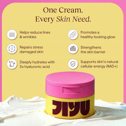 JiYu NAD+ Hydrating Face Moisturizer – Korean Anti-Aging Cream for Radiant, Firm & Smooth Skin – Deeply Hydrating & Brightening Daily Moisturizer for Face and Body, All Skin Types – 50 ml Avelisse