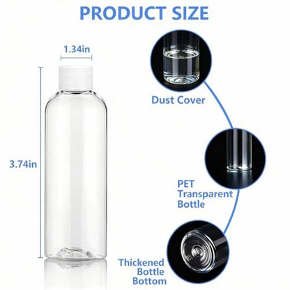 AskBed 6 Pack 2 Oz Clear Plastic Shot – Versatile Use: Great for health and wellness products, homemade remedies, – Image 4