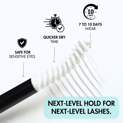 Gazelle 2in1 Lash Keeper Cluster Lash Glue & Sealer, Fast-Dry 100% Clear Lash Adhesive with 360° Slim Precision Brush, Waterproof & Sweat-Resistant, 7–10 Day Hold, Latex-Free Gentle for Sensitive Eyes Avelisse