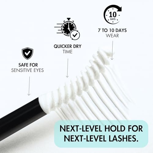 Gazelle 2in1 Lash Keeper Cluster Lash Glue & Sealer, Fast-Dry 100% Clear Lash Adhesive with 360° Slim Precision Brush, Waterproof & Sweat-Resistant, 7–10 Day Hold, Latex-Free Gentle for Sensitive Eyes Avelisse