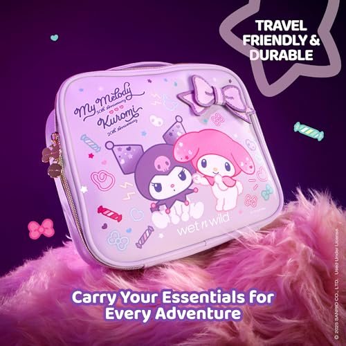 wet n wild My Melody and Kuromi Makeup Bag – Multicolor Plastic Cosmetic Case Avelisse