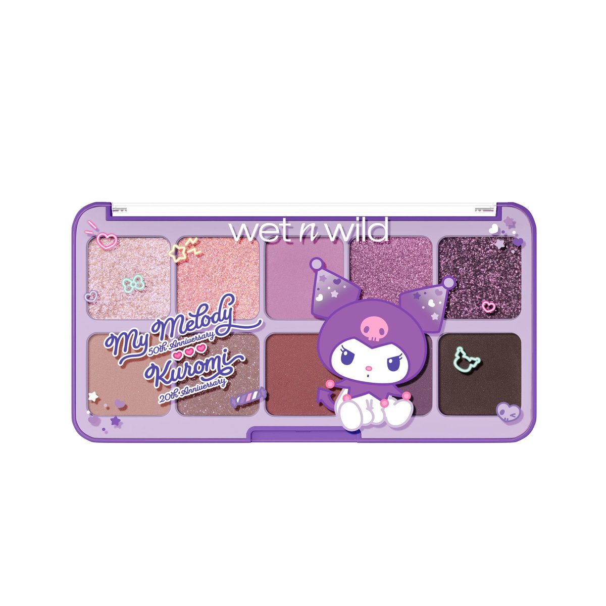 wet n wild My Melody and Kuromi Eye & Face Palette - Grunge Glam Avelisse