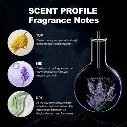 Men's Hypnotic Eau de Toilette – Fresh, Warm & Long-Lasting Fragrance Spray, 1.7 Fl Oz (50 ml), Holiday Gift Avelisse