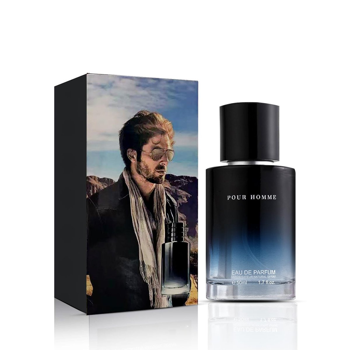 Men's Hypnotic Eau de Toilette – Fresh, Warm & Long-Lasting Fragrance Spray, 1.7 Fl Oz (50 ml), Holiday Gift Avelisse