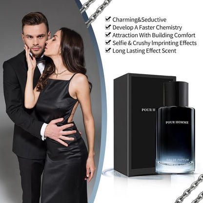 Men's Hypnotic Eau de Toilette – Fresh, Warm & Long-Lasting Fragrance Spray, 1.7 Fl Oz (50 ml), Holiday Gift Avelisse