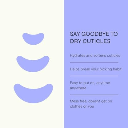 Cutipatch Cuticle Patches – Soften, Protect & Hydrate Dry Cuticles | 45 Count (3 Sets + Spares) Avelisse