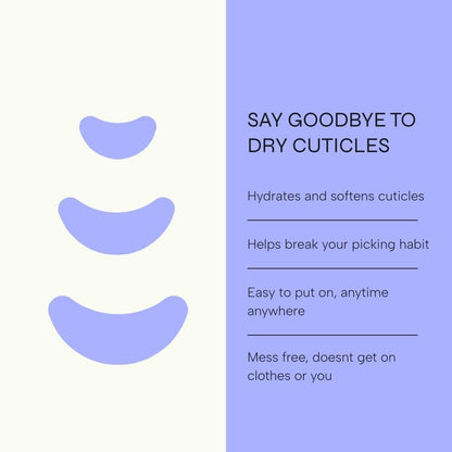 Cutipatch Cuticle Patches – Soften, Protect & Hydrate Dry Cuticles | 45 Count (3 Sets + Spares) Avelisse
