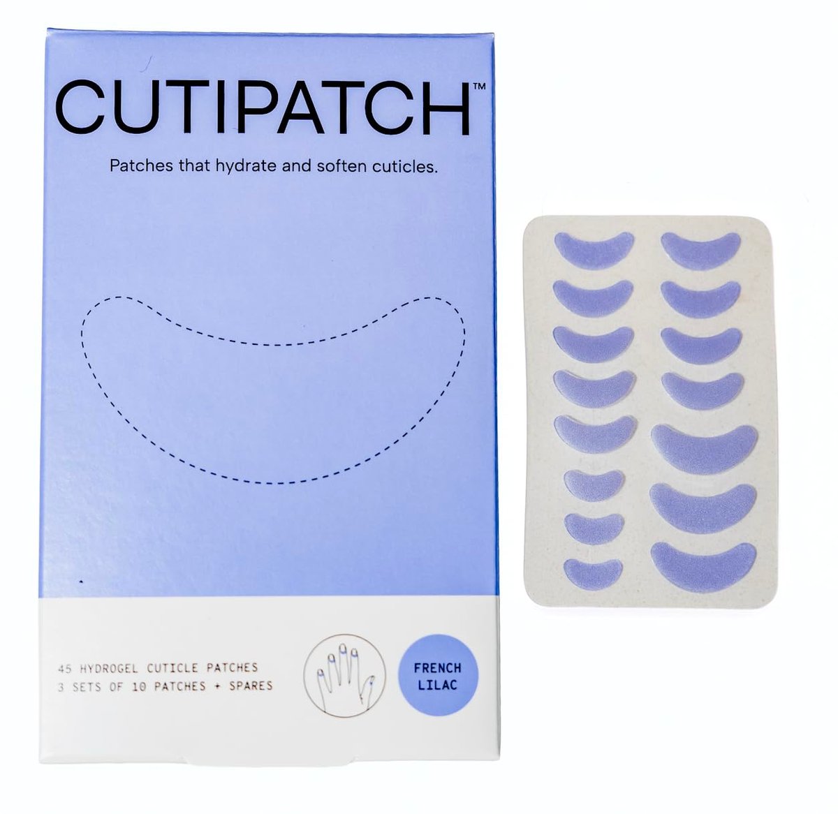 Cutipatch Cuticle Patches – Soften, Protect & Hydrate Dry Cuticles | 45 Count (3 Sets + Spares) Avelisse