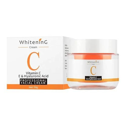 Vitamin C Face Cream - Anti-Aging Moisturizer with Hyaluronic Acid for Fine Lines, Wrinkles & Firming - Antioxidant Brightening Cream 1.7 fl oz